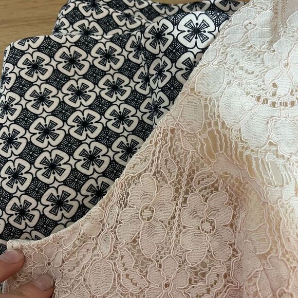 Adrianna Papell Cream and Black Lace Dress - Picture 13 of 15